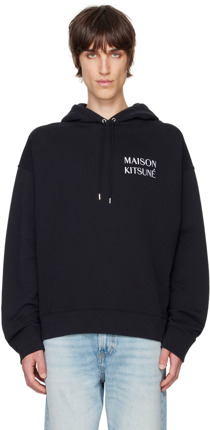 Суитчър MAISON KITSUNÉ Waterfall Oversize Hoodie Черно | NM00705KM0001, 0
