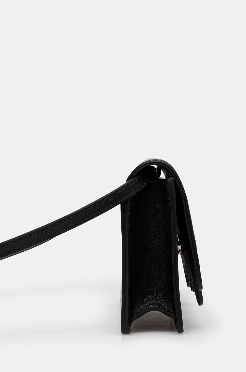 Дамска чанта Fiorucci Black Leather Shoulder Bag Черно | U01FPABA208LE01BK01, 1