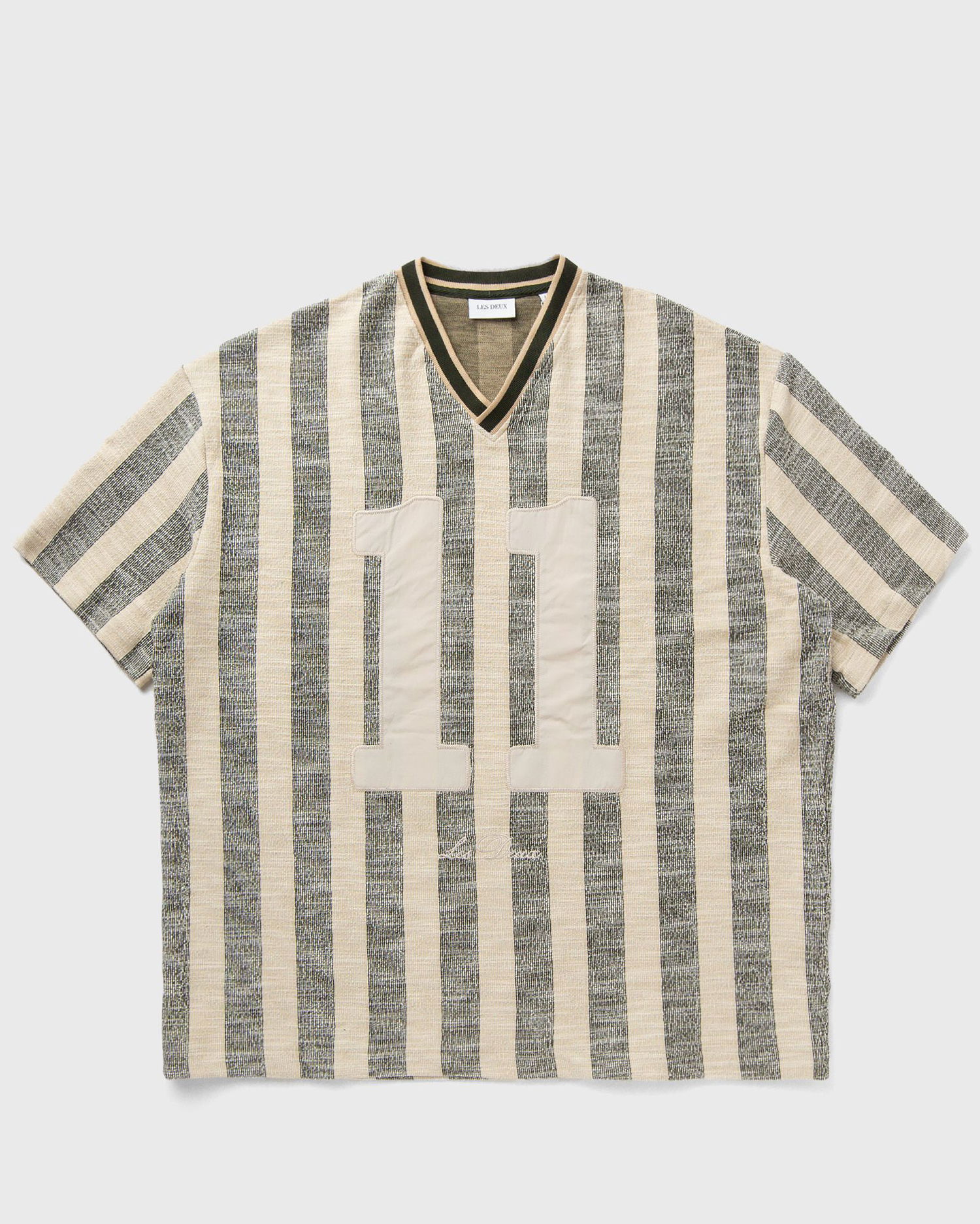 Фланелка Les Deux American Football Jersey with Stripes and Number Appliqué Бежово | 1000812-515, 1