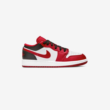 Кецове и обувки Jordan Air Jordan 1 Low "Reverse Black Toe" GS Червено | 553560-163, 1