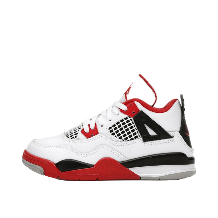 Кецове и обувки Jordan Jordan 4 Retro Fire Red (2020) Бяло | BQ7669-160