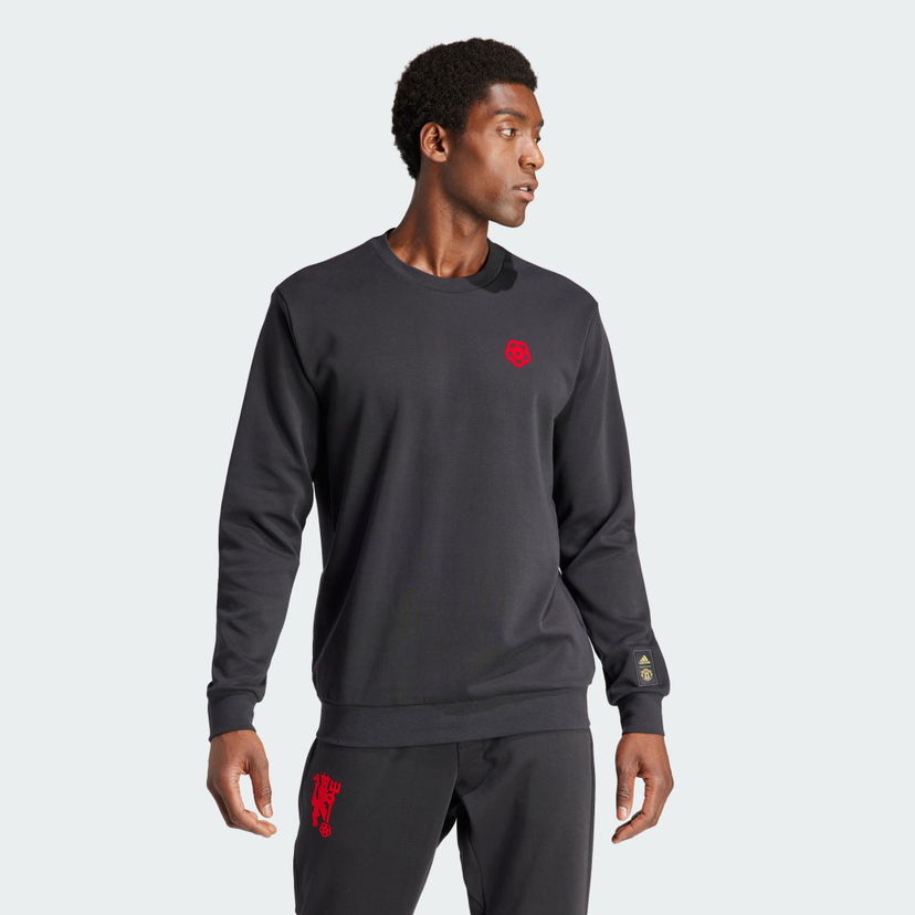 Пуловер adidas Performance Manchester United Cultural Story Crew Sweat Черно | IP9184