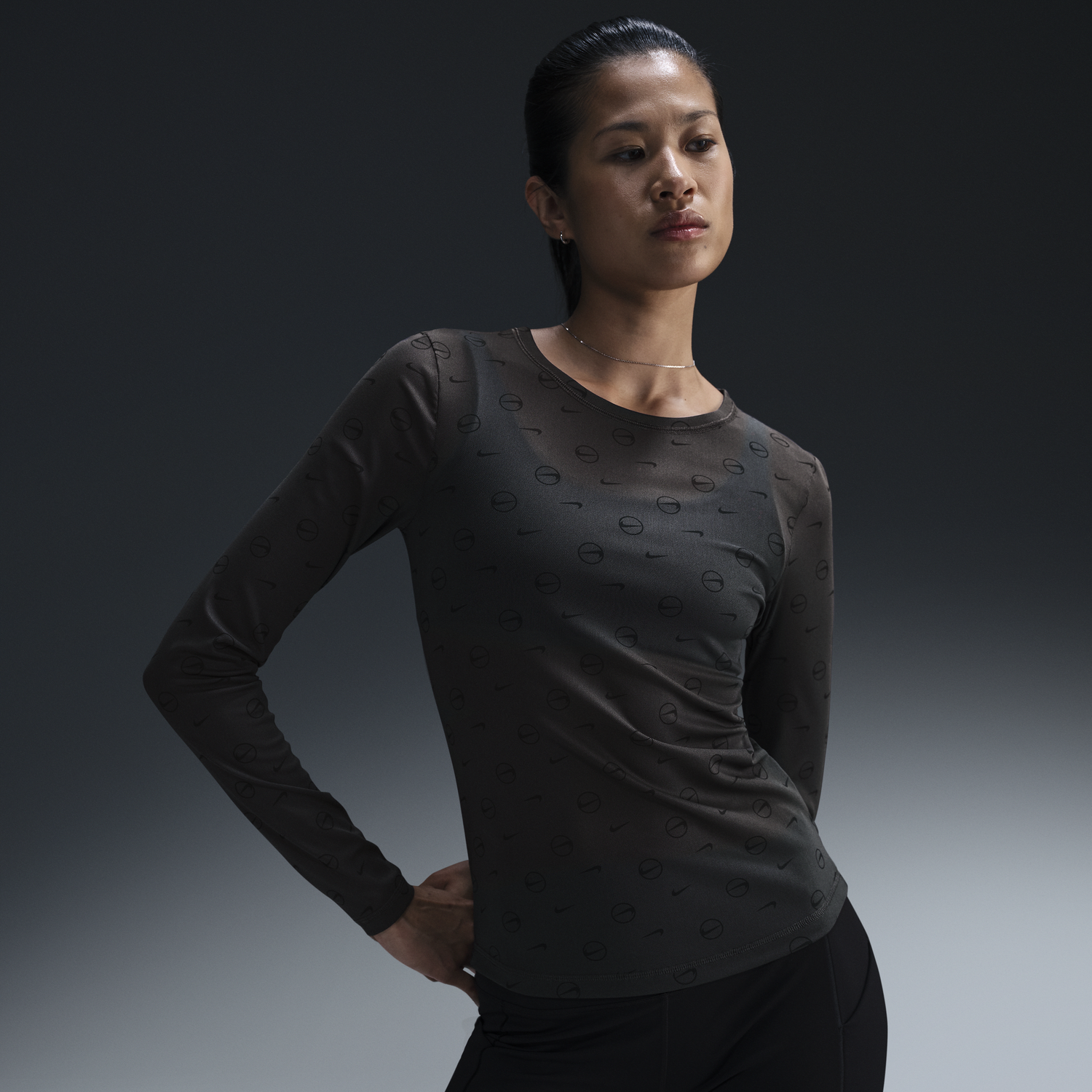 Тениска Nike Long Sleeve Top Зелено | HQ3753-060, 1