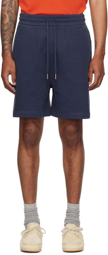 Къси панталони Moncler Moncler Genius x Gilga Farm Drawstring Shorts Тъмно синьо | K24028H0000289AUJ, 0