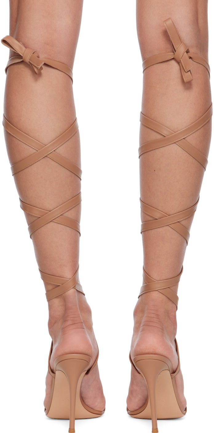 Аксесоари Gianvito Rossi Gianvito Rossi Borneo Heeled Sandals Бежово | G32325.15RIC.NAP, 1