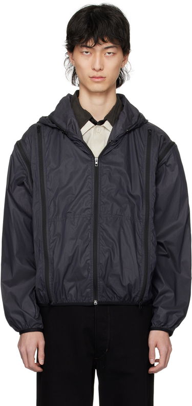 Ветровка LEMAIRE LEMAIRE Zip Hooded Jacket Черно | OW1061 LF1243, 0