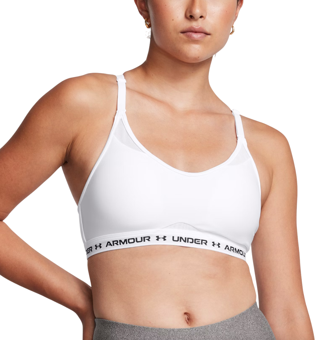 Сутиен Under Armour Crossback Low Sports Bra Бяло | 1386424-100, 0