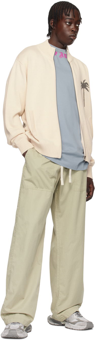 Карго панталони Palm Angels Loose-Fit Cargo Pants With Logo Waistband Бежово | PMCA117S25FAB0026156, 3