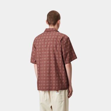 Риза Carhartt WIP Carhartt WIP Furoshiki Print Short Sleeve Shirt Кафяво | I034549_15, 2