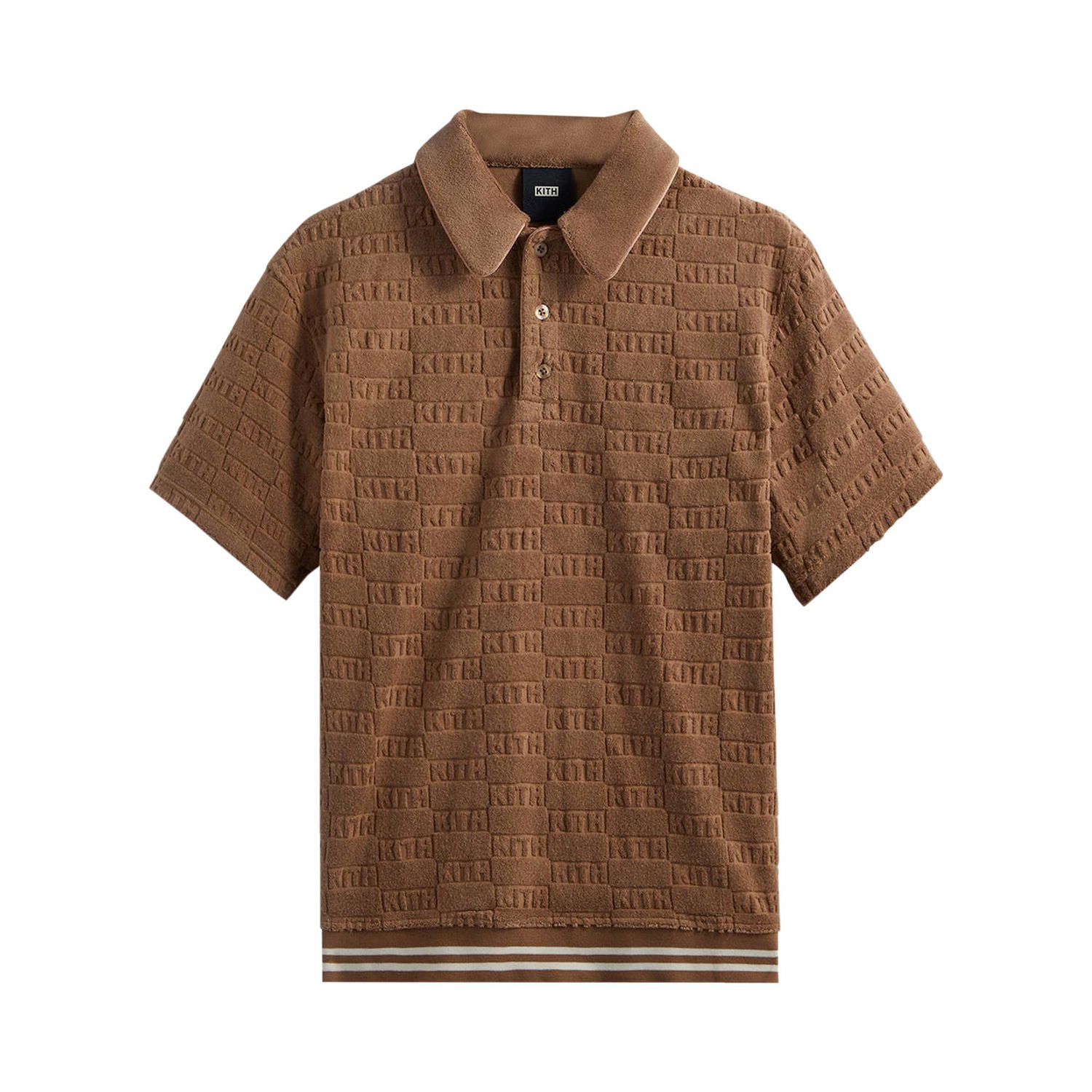 Поло тениска KITH Graham Polo Tee Кафяво | KHM030456 242, 1