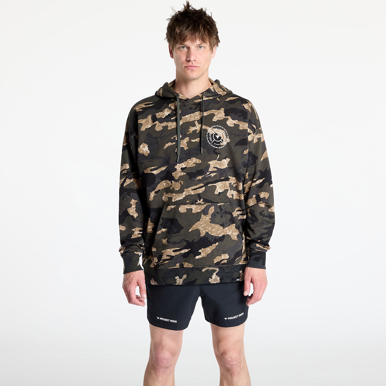 Суитчър Under Armour Project Rock AOP Terry Hoodie Многоцветен | 1389951-310, 0