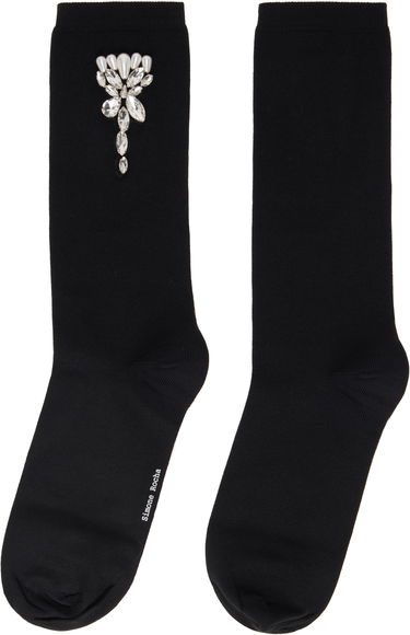 Чорапи Simone Rocha Simone Rocha Embellished Carnation Socks Черно | SOCK 58 0639, 1