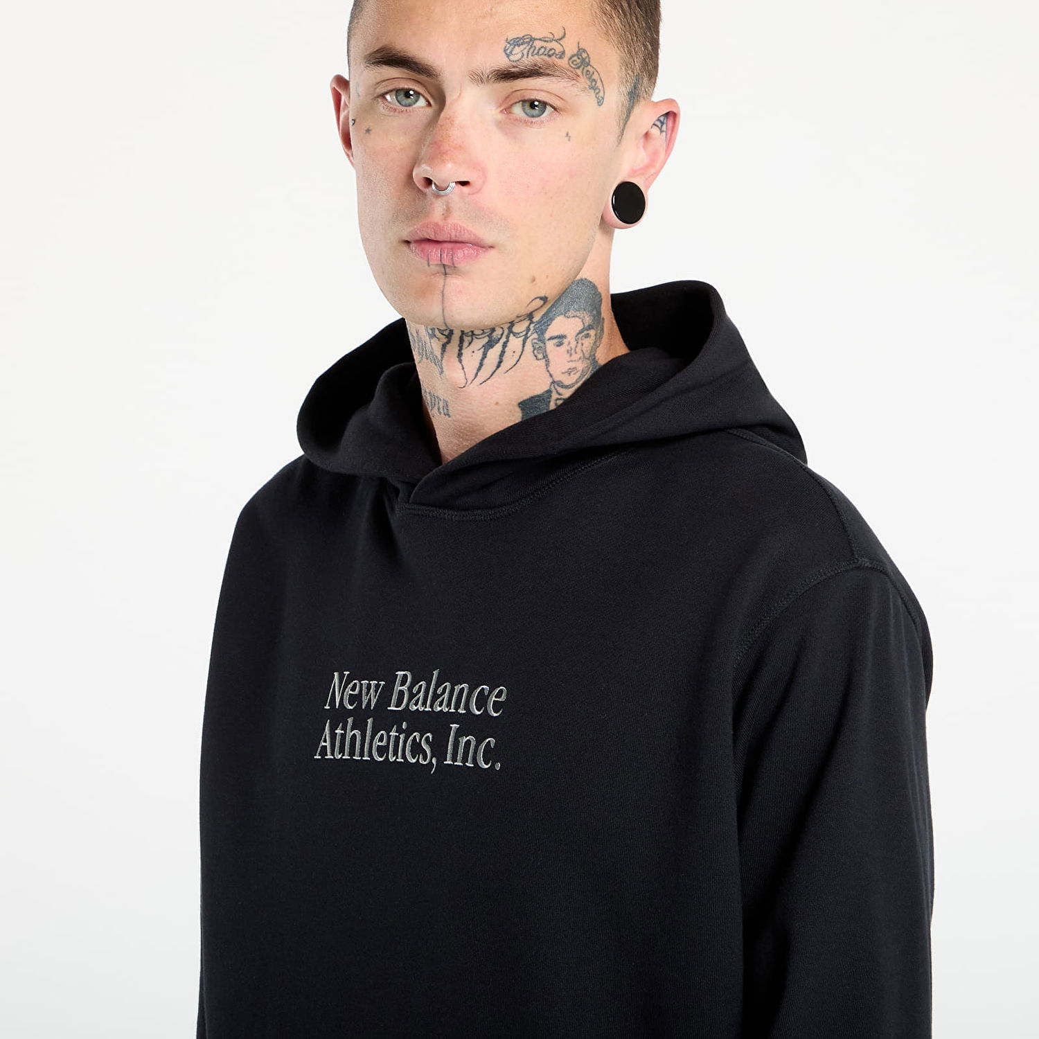 Суитчър New Balance Athletics, Inc. Hoodie Черно | NBMT53925BK, 1