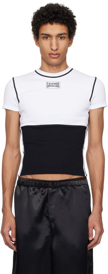 Тениска Jean Paul Gaultier Jean Paul Gaultier Color Block T-Shirt Бяло | 25/33-F-TS104P-J080-0100, 0