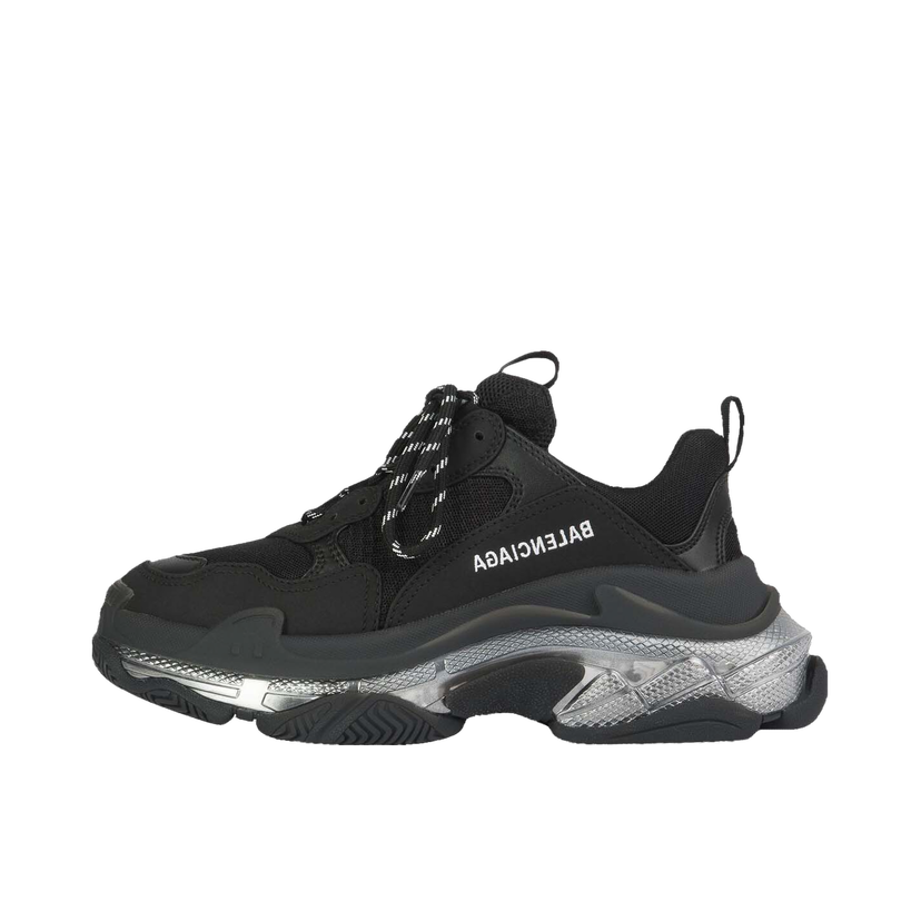 Кецове и обувки Balenciaga Triple S Clear Sole Black Ivory W Черно | 544351W2FB21001