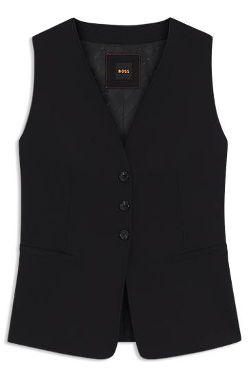 Adjustable Waistcoat in Stretch Crepe