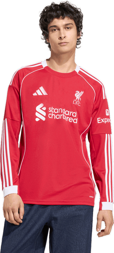Фланелка adidas Performance Liverpool FC 25/26 Home Jersey Long Sleeve Червено | JV6456, 4