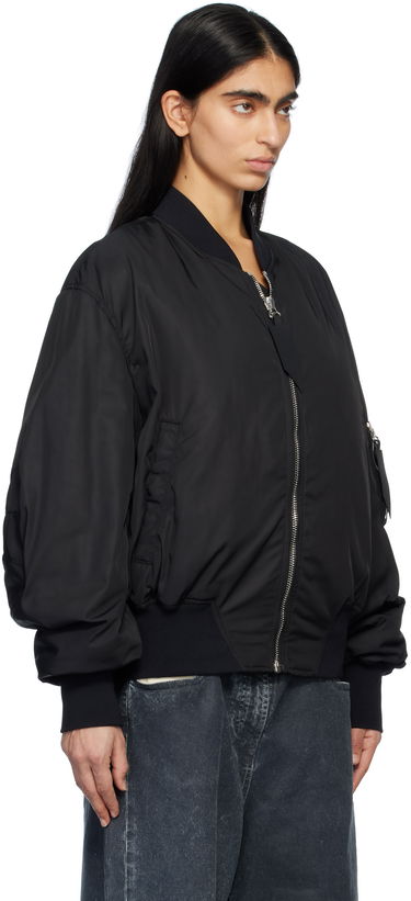 Яке бомбър The Attico Attico Anja Bomber Jacket Черно | 250WCB00070 PLL001AA, 1