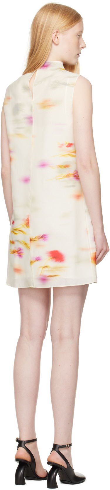 Pокля FERRAGAMO Ferragamo Blossom Flower Reversible Minidress Бяло | 781220, 2
