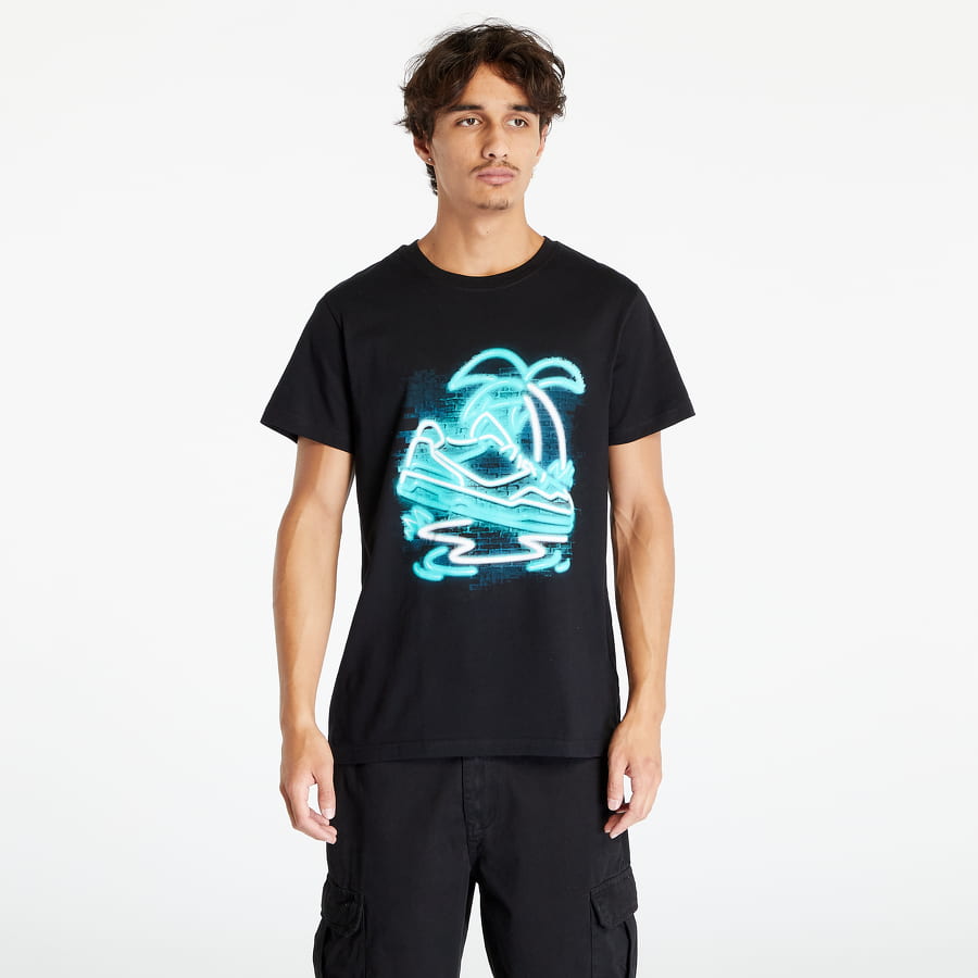 Тениска Urban Classics Palm Sneaker Tee Черно | MT2768-00007, 0