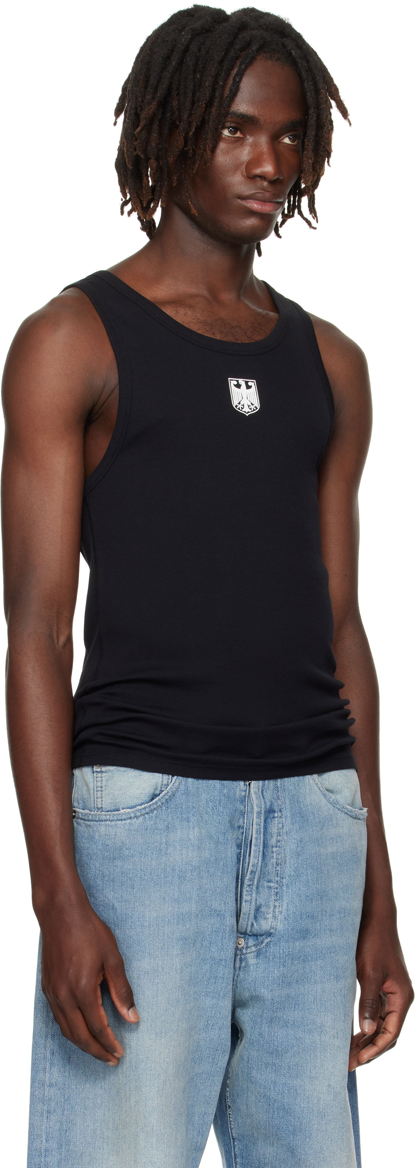 Потник VETEMENTS VETEMENTS Eagle Graphic Tank Top Черно | MH76TT320B, 1