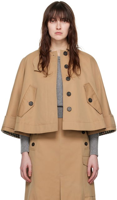 Яке Erdem Erdem Cropped Trench Coat Бежово | PS24_R1J1_CACT, 0