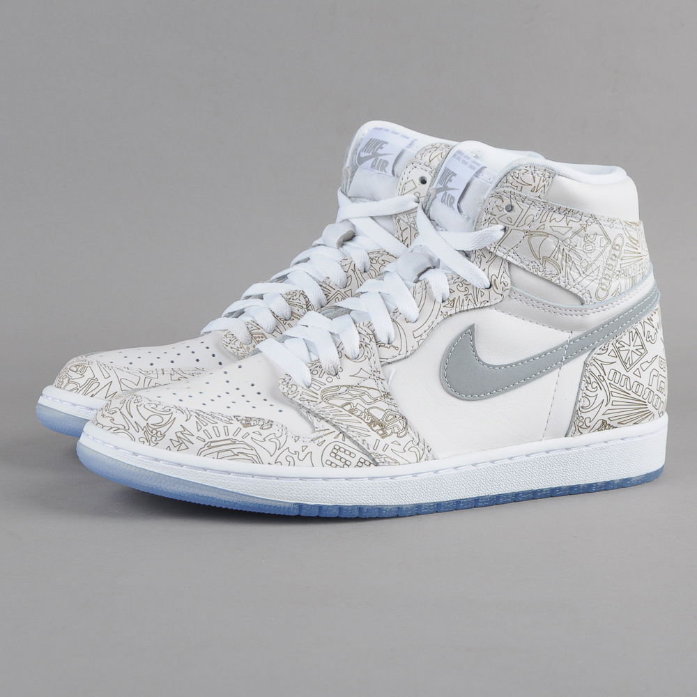 Кецове и обувки Jordan Air Jordan 1 Retro High OG "Laser" Бяло | 705289-100, 1