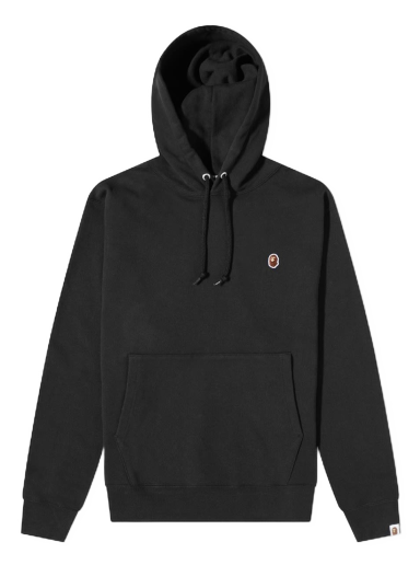 Суитчър BAPE Ape Head One Point Relaxed Fit Pullover Hoodie Black Черно | 001PPJ301014M-BLK