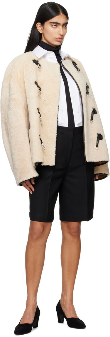 Палта TOTEME TOTEME Women's Teddy Clasp Shearling Jacket Бежово | 214-120-604, 3