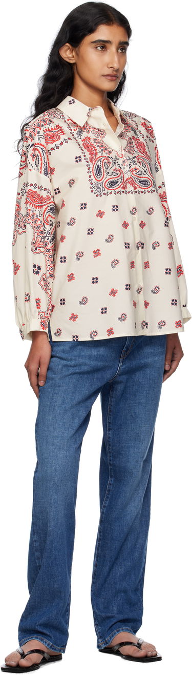 Риза Max Mara Weekend Max Mara Adda Paisley Print Shirt Бяло | 2525116021600, 3