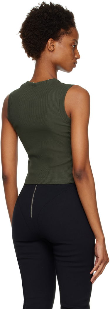 Потник Dion Lee Hook & Eye Ribbed Tank Top Зелено | C3075F22, 2