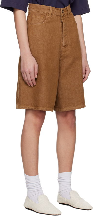 Къси панталони JW Anderson JW Anderson Aged Denim Shorts Кафяво | DT0114-PG1756, 4