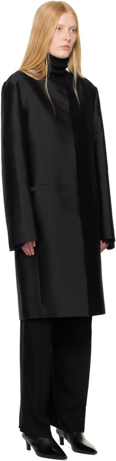 Палта TOTEME TOTEME Collarless Coat Черно | 253-WRO0213-FB0429, 1