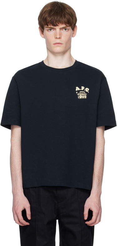 Тениска A.P.C. A.P.C. Disco Graphic T-Shirt Черно | COHGS-M26530, 0
