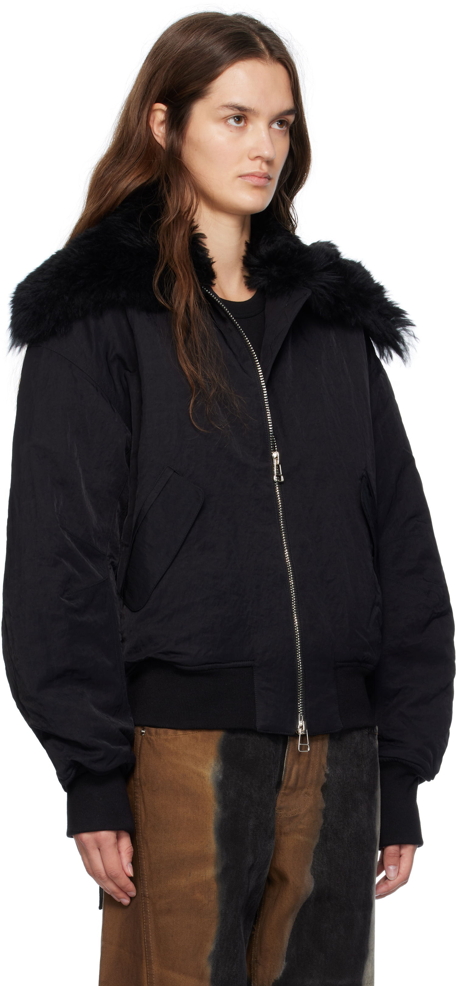 Яке бомбър Eckhaus Latta Eckhaus Latta Zip Bomber Jacket Черно | 1411-EL-PF25-A -, 1