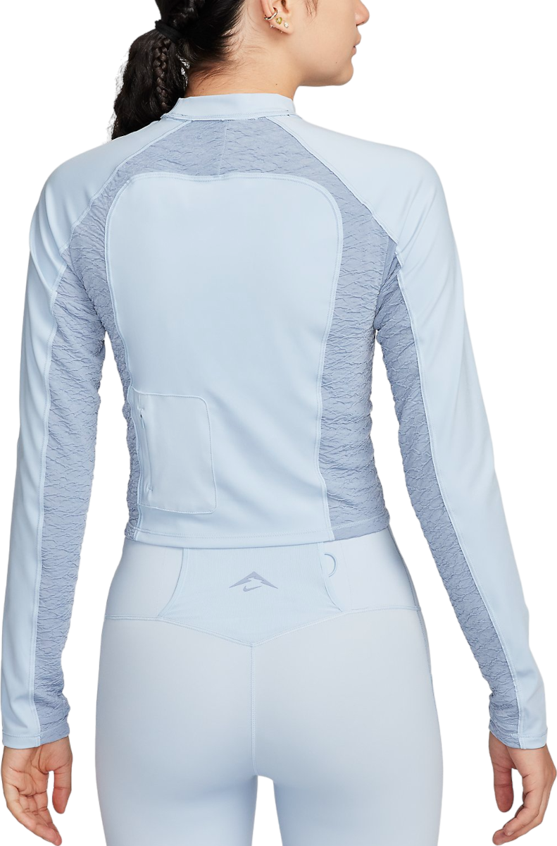 Тениска Nike W NK TRAIL DF LS TOP Тюркоазено | fn4706-440, 1