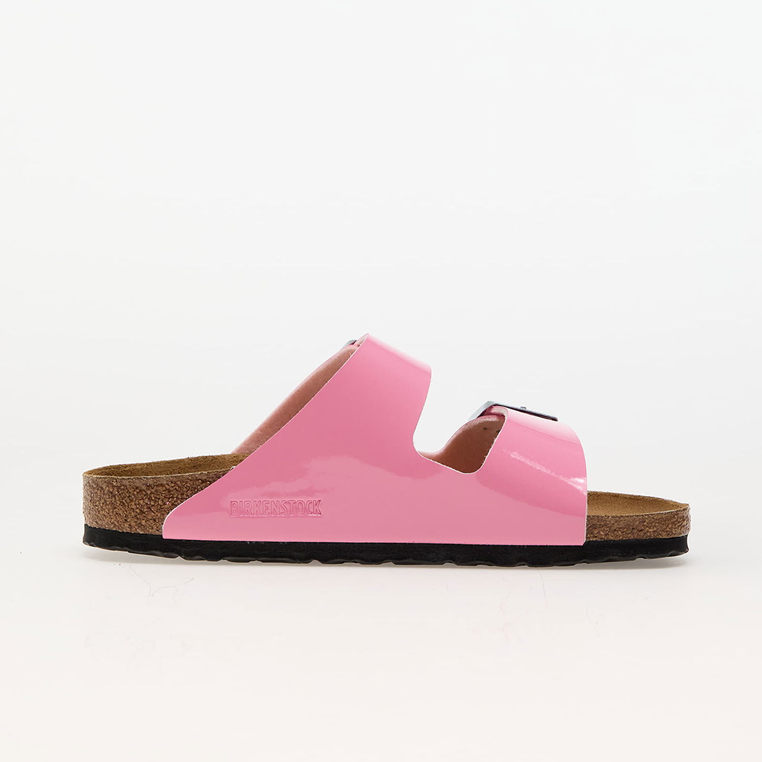 Кецове и обувки Birkenstock Arizona Birko-Flor Patent Patent Candy Pink/Black Розово | 1026957, 1