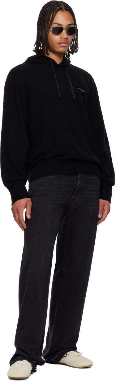 Суитчър Givenchy Wool & Cashmere Embroidered Hoodie Черно | BM90WP4YP3001, 3