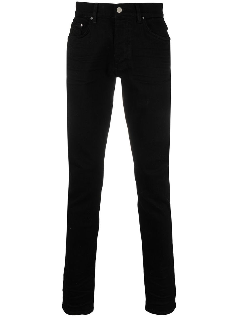 Дънки AMIRI Stack Mid-Rise Skinny Jeans Черно | MDS001