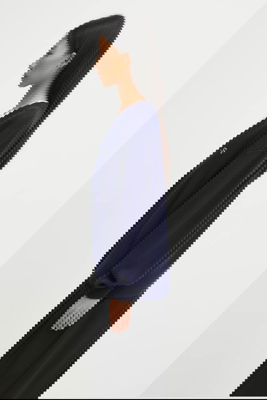 Пуловер Lacoste V-Neck Button-Up Relaxed Fit Wool Blend Cardigan Тъмно синьо | AF4143, 1