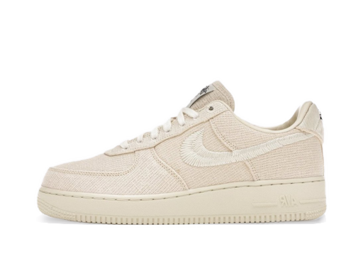 Кецове и обувки Nike Stussy x Air Force 1 Low "Fossil" Бежово | CZ9084-200