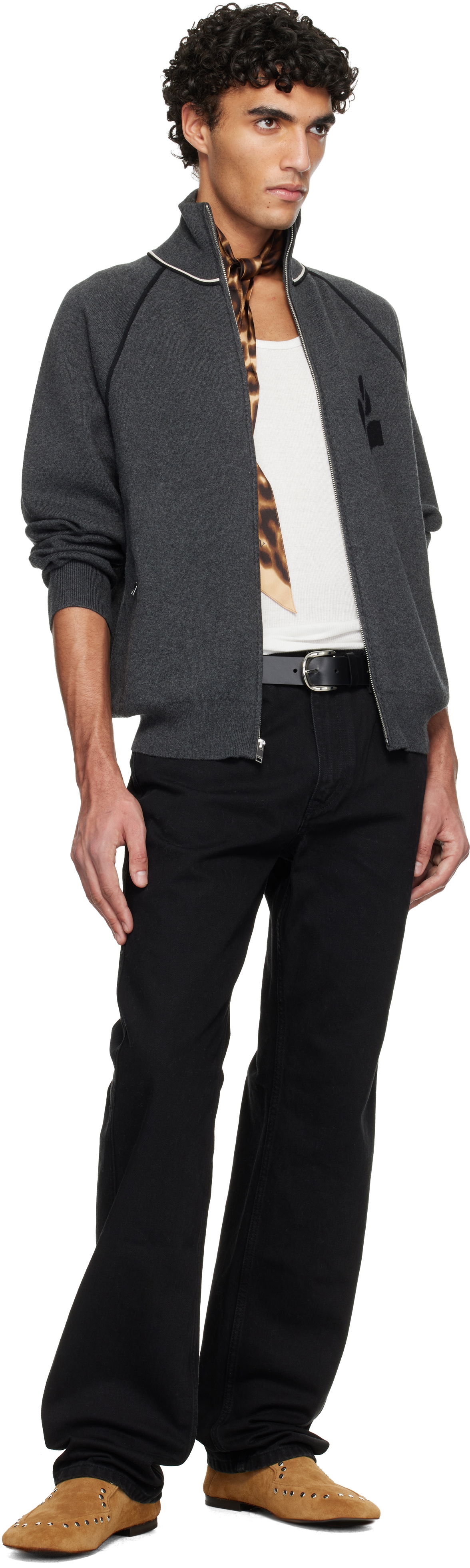 Колани ISABEL MARANT Isabel Marant Zaph Leather Buckle Belt Черно | E015CHB-A1B01J, 1