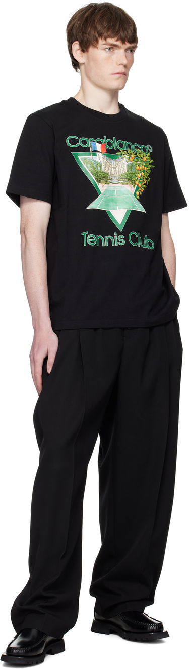 Тениска Casablanca Casablanca 'Tennis Club' Icon Short-Sleeve T-Shirt Черно | MPF25-JTS-001-21-EX-FLANNELS, 3