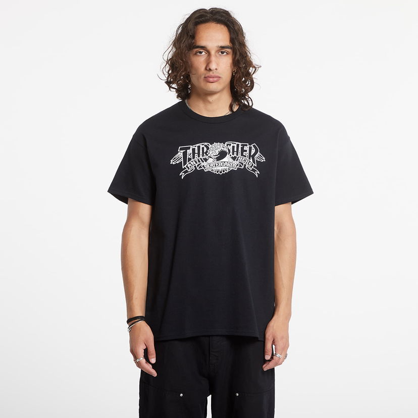 Тениска Thrasher T-Shirt Mag Banner Black Черно | 145519 Black