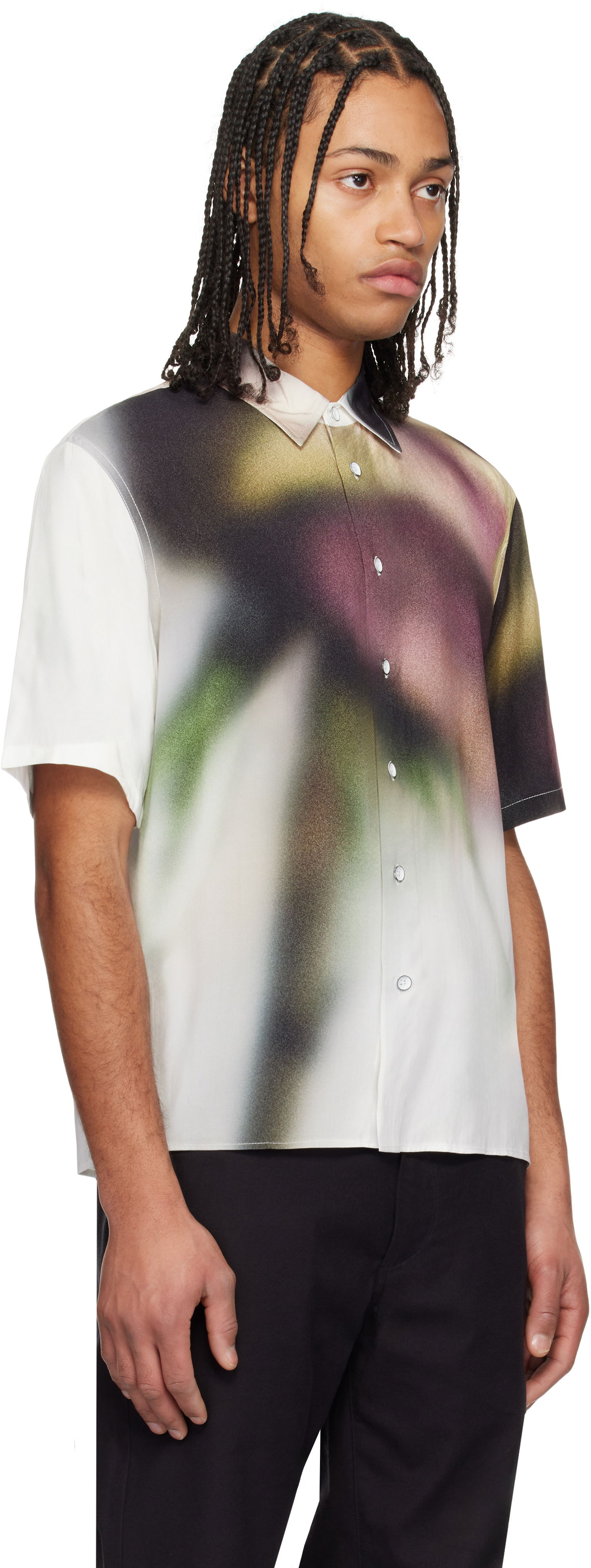 Риза rag & bone Rag & Bone Dalton Rose-Print Shirt Многоцветен | MBW24HA015RSML, 1