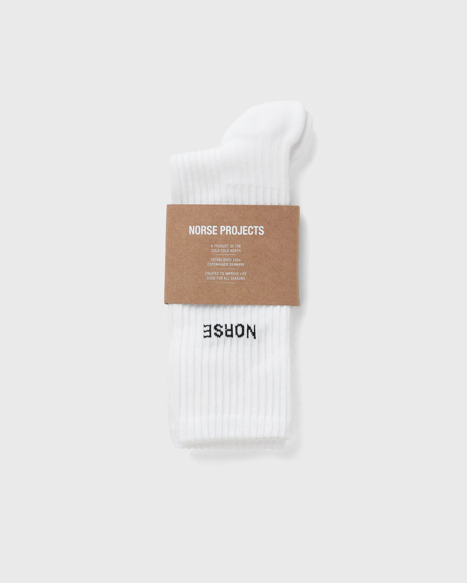 Чорапи NORSE PROJECTS Bjarki Logo Socks Бяло | 5711610159761, 0