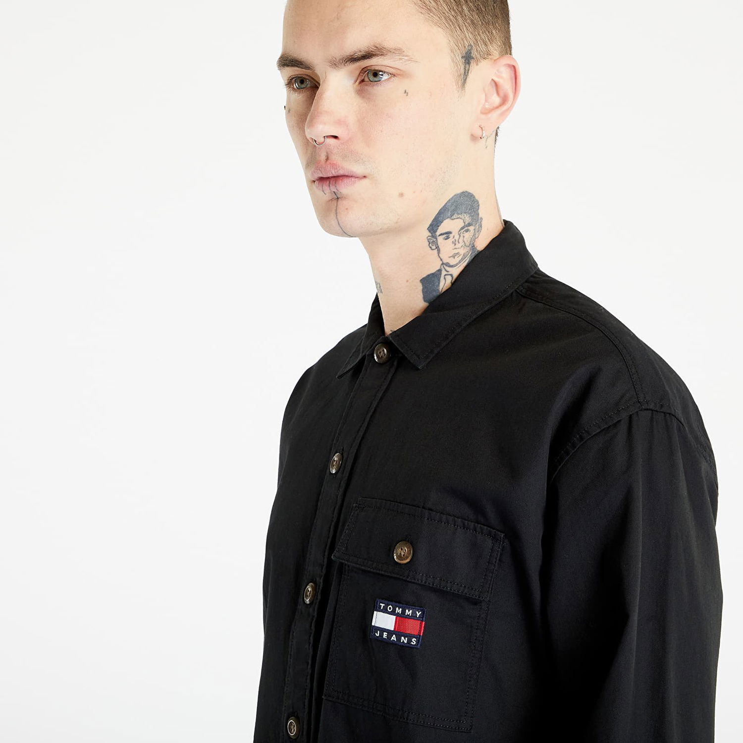 Риза Tommy Hilfiger Classic Solid Overshirt Черно | DM0DM15129 BDS, 1