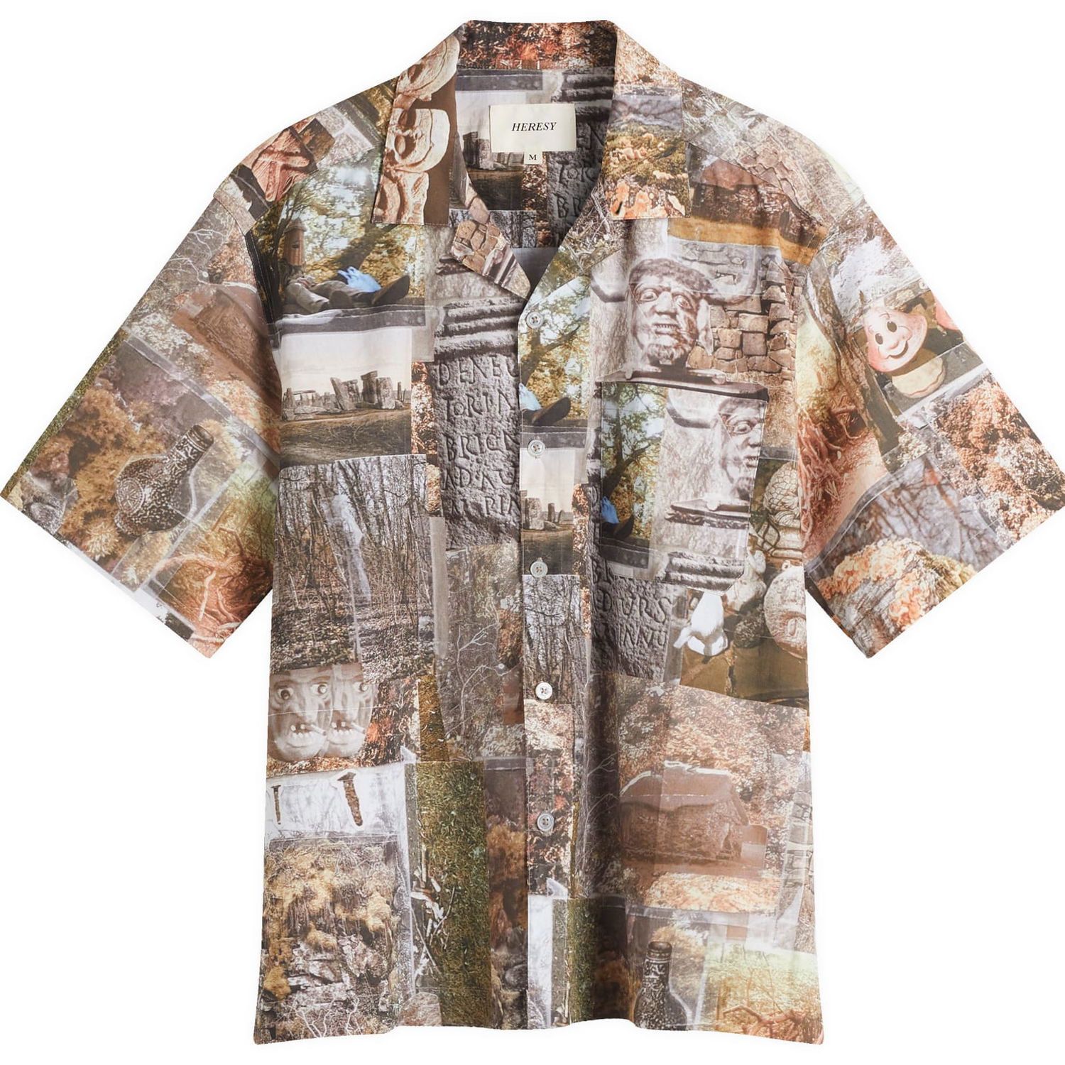 Риза Heresy Heresy Study Print Shirt Кафяво | HSS25-CS01, 0