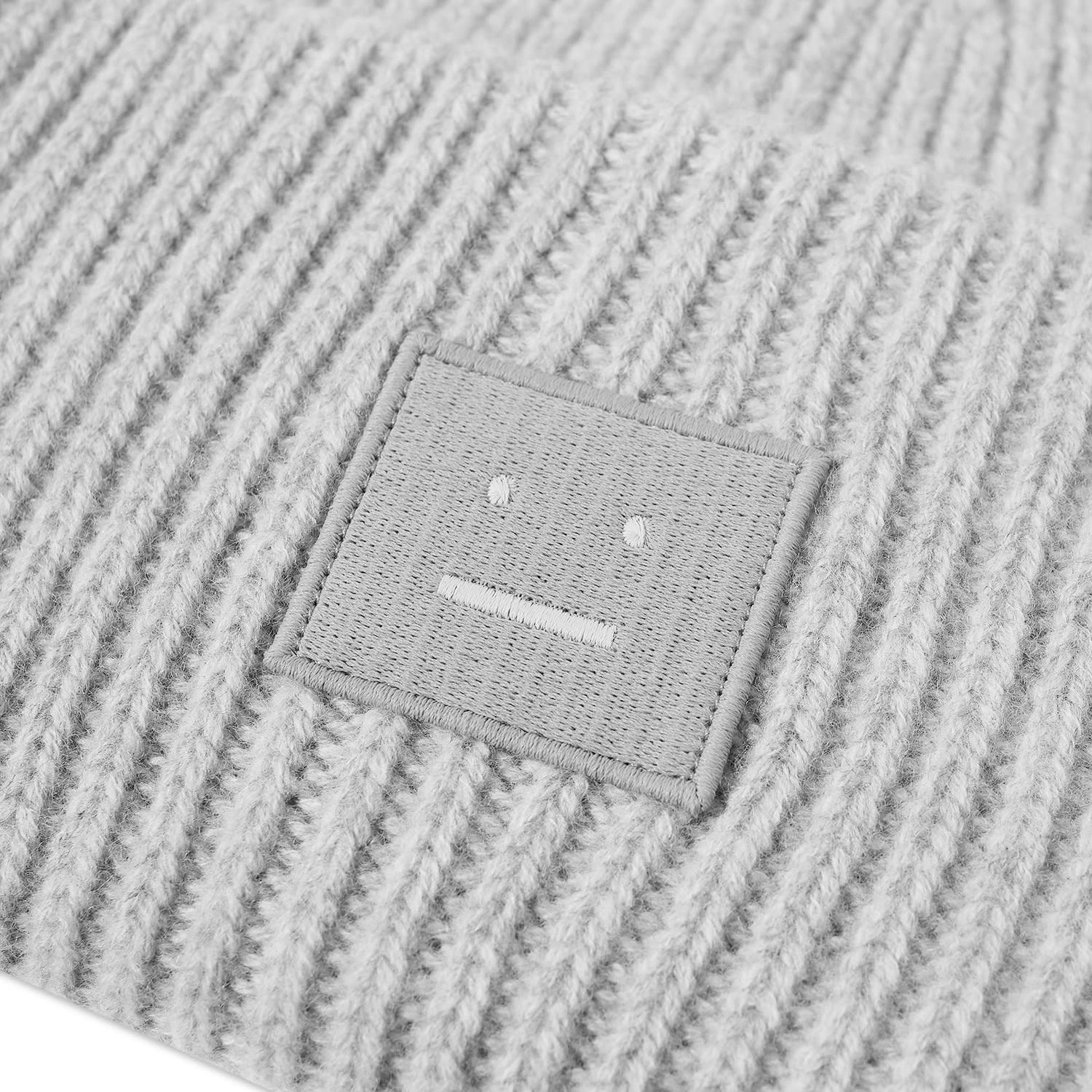 Шапка Acne Studios Pana Face Beanie "Light Grey Melange" Сиво | C40135-X92, 1
