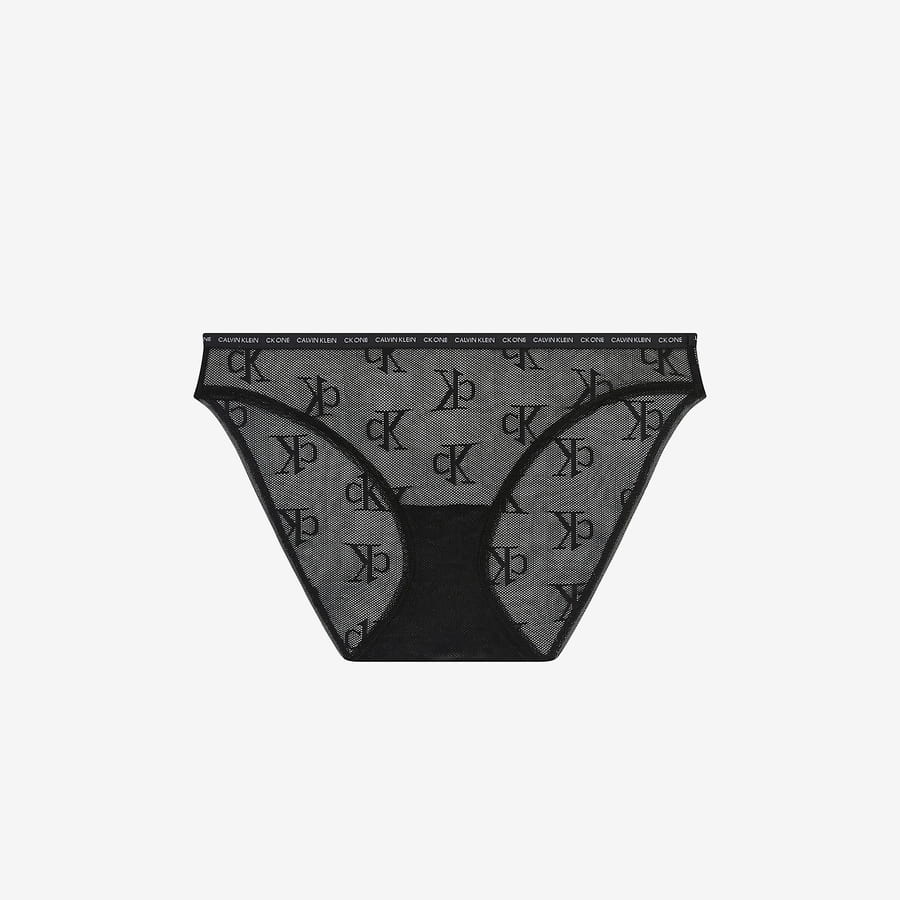 гащички CALVIN KLEIN CK One Logo Mesh Bikini Черно | QF6792E UBI, 0